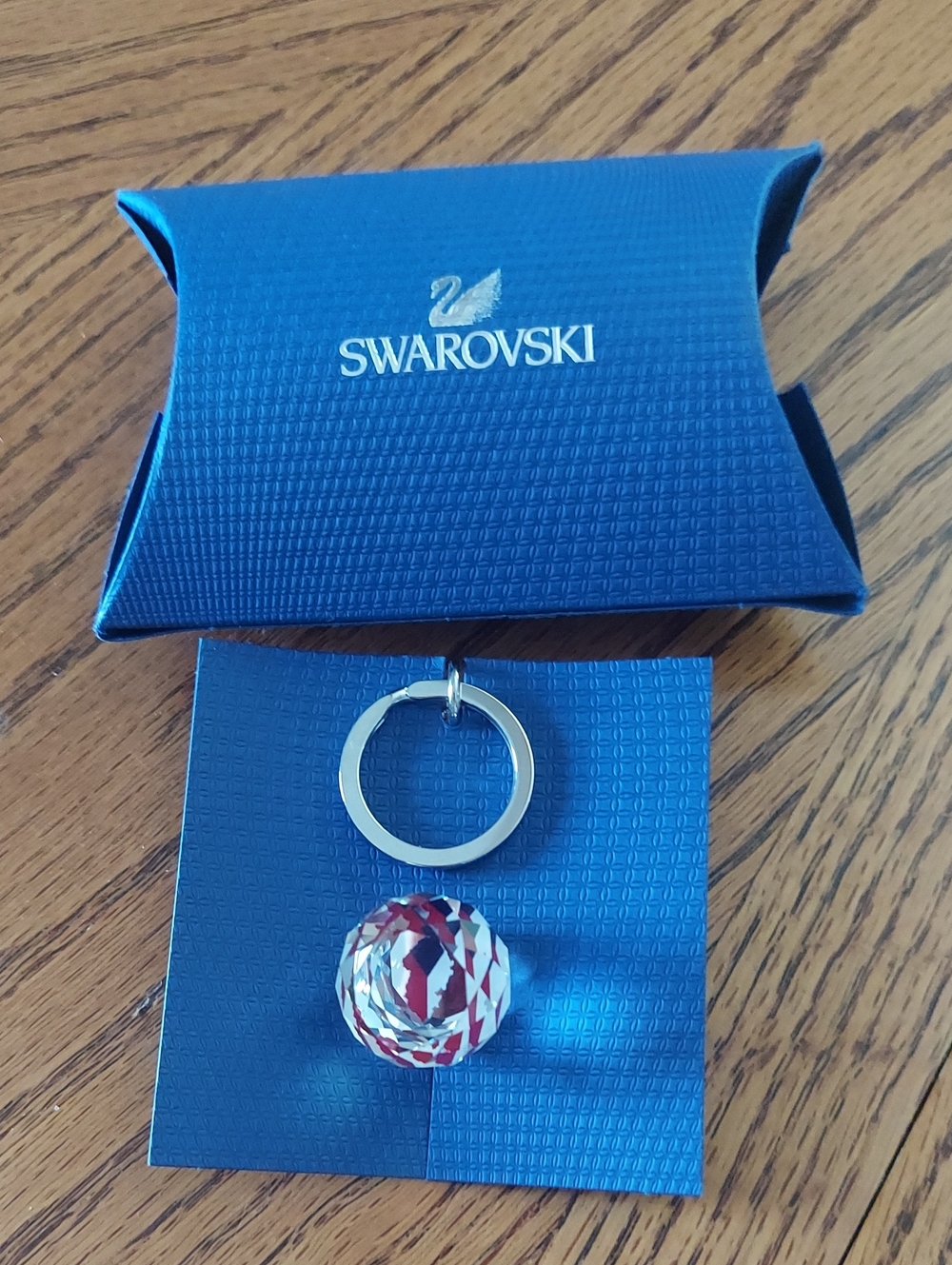 Rare! Swarovski Globe Czech Republic Crystal Keyring - New!